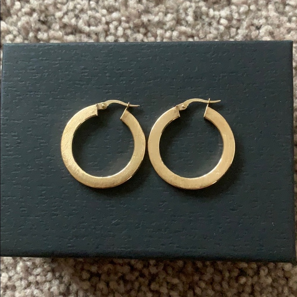 Hoop Earrings 14K Gold Made In Italy